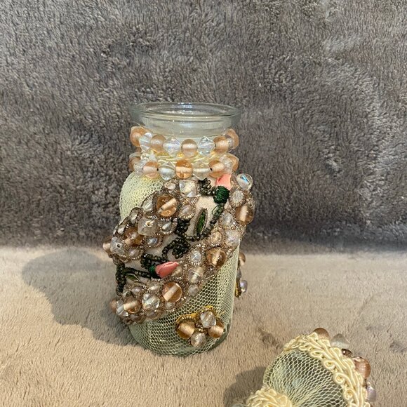 Katherines Collection Vintage Victorian Beaded Vanity Bottle Beautiful! - Picture 4 of 9